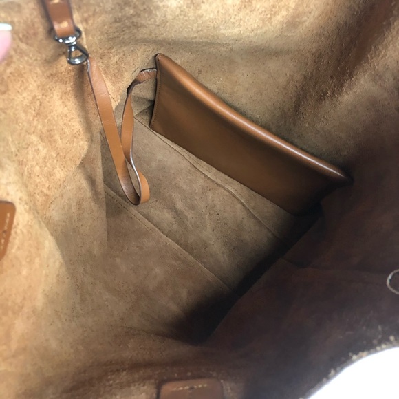 Last Chance Jil Sander Navy Brown Leather Tote Bag - Picture 13 of 14